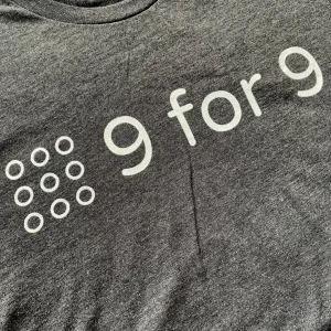 9 for 9 Unisex Tee (Heather Charcoal)