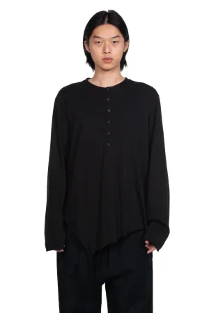 Asymmetric Longsleeve Tee Black