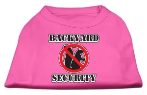 Backyard Security Screen Print Shirts Bright Pink S (10)