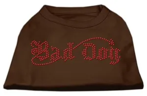 Bad Dog Rhinestone Shirts Brown Med (12)