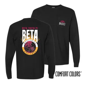 Beta Comfort Colors Retro Worldwide Long Sleeve Tee