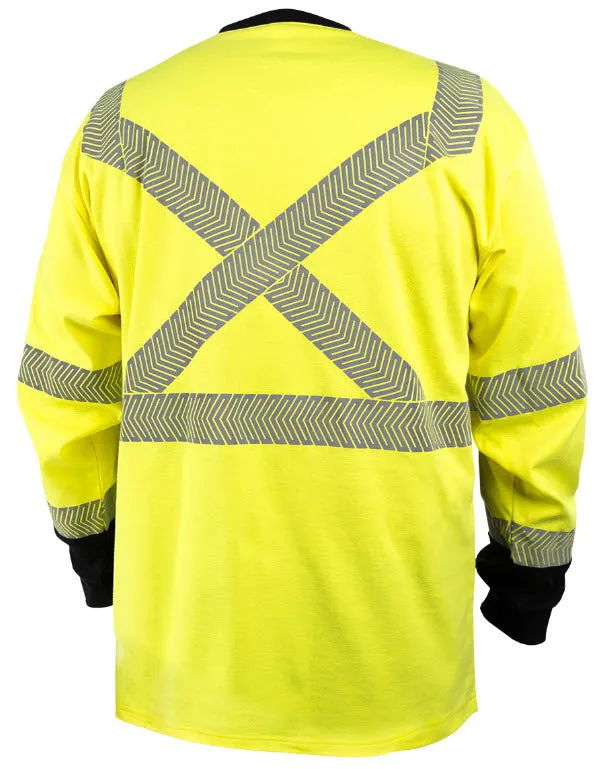 Black Stallion Hi-Vis Class 3 AR/FR Cotton T-Shirt TF3030-HB