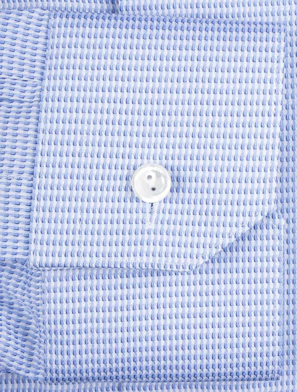 Blue Puppytooth Contemporary Shirt