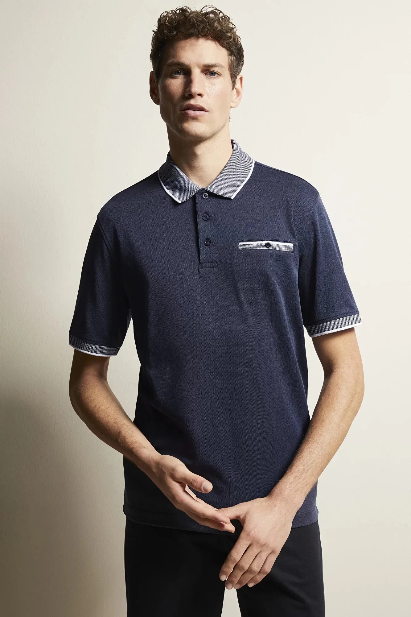 Bugatti - Polo Shirt Pocket, Navy