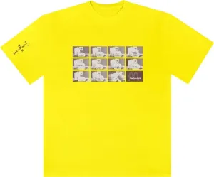 Cactus Jack by Travis Scott x McDonald's Menu Mono Logo T-Shirt II 'Safety Green', Yellow