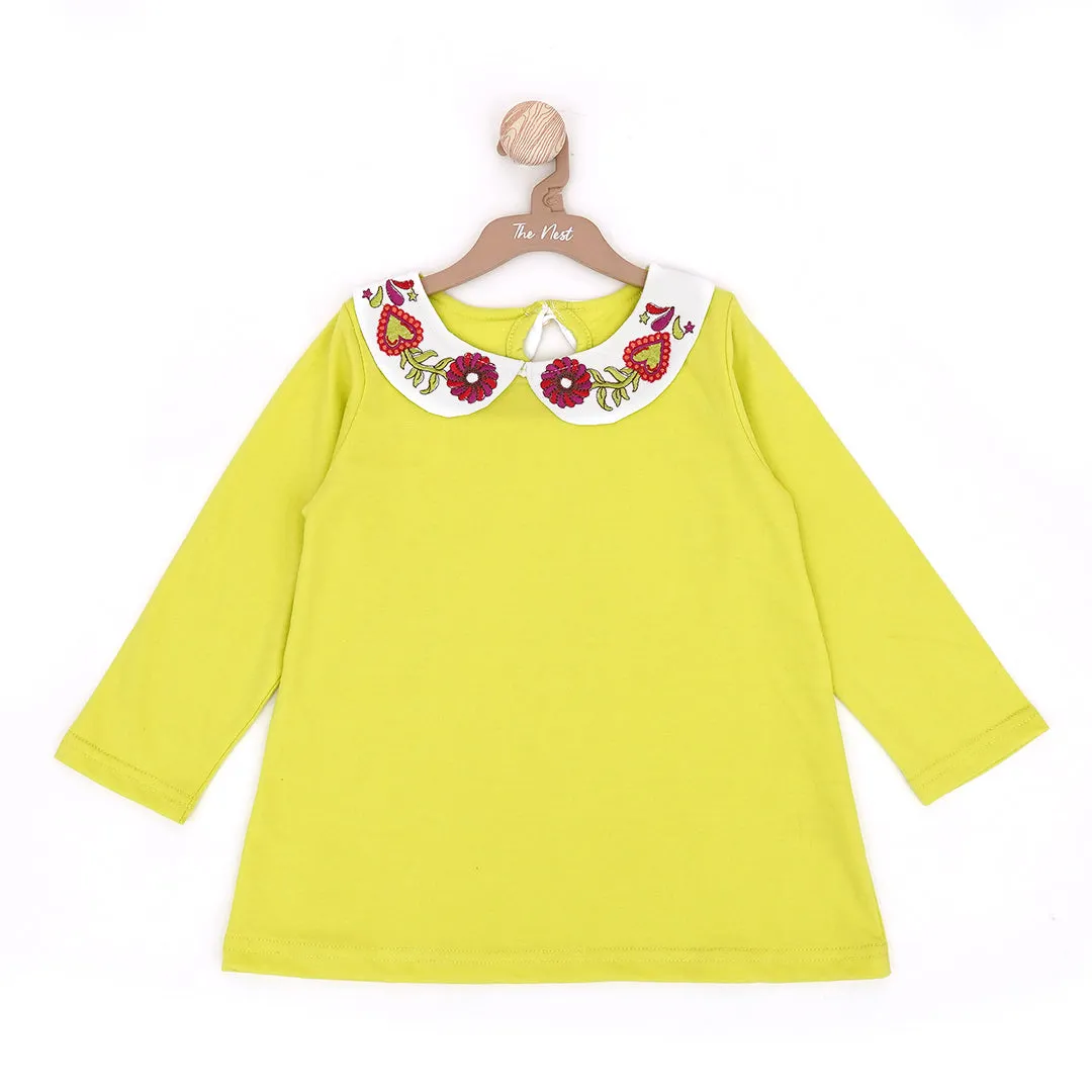 Colorful Collar Charm Tee