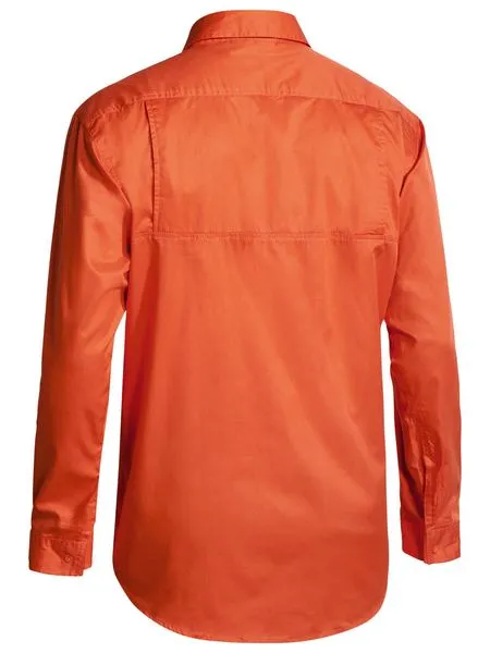 Cool Lightweight Hi Vis Drill Shirt Long Sleeve - BS6894