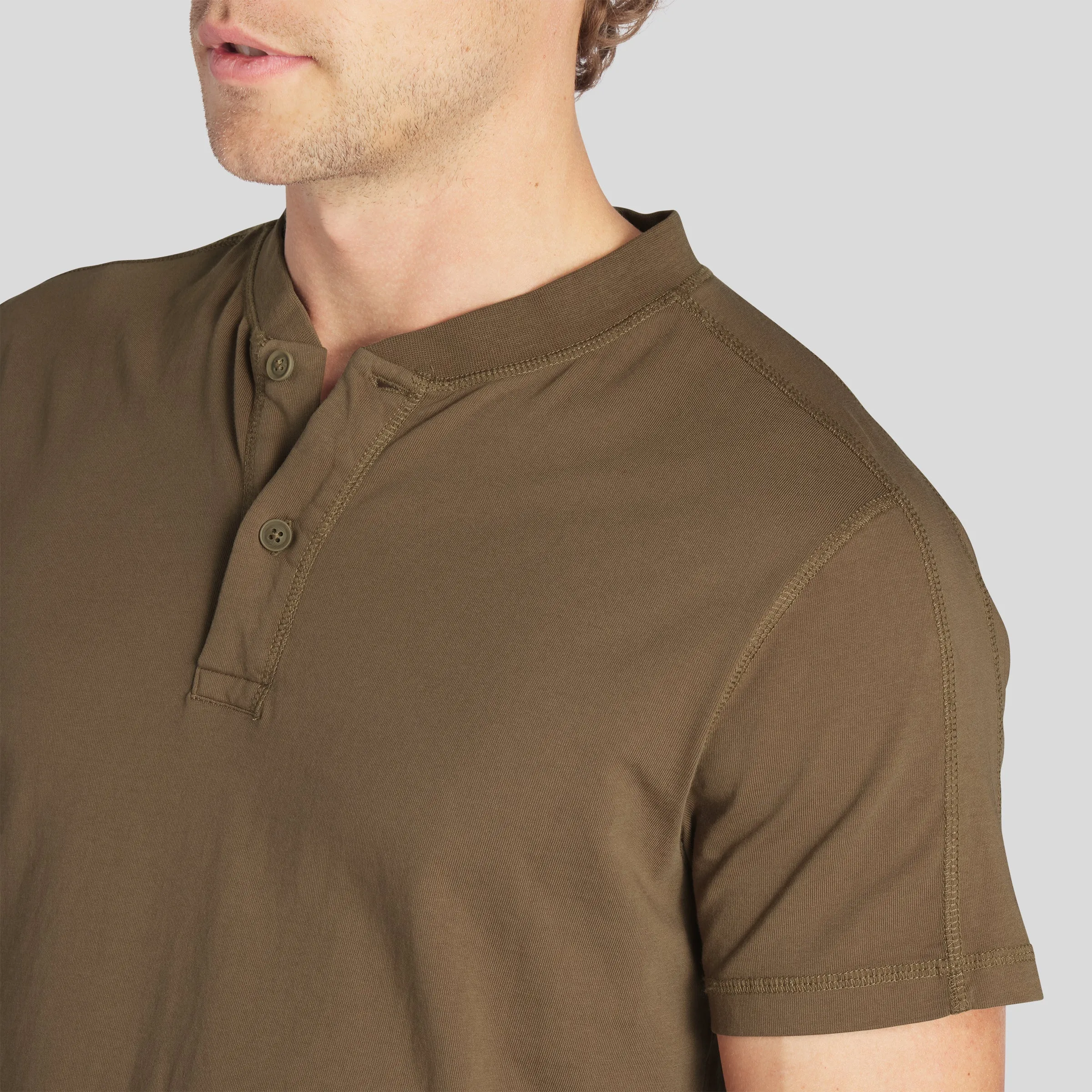 Cooper Short Sleeve Henley - Butternut