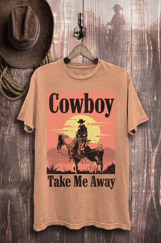 Cowboy Take Me Away Graphic Top