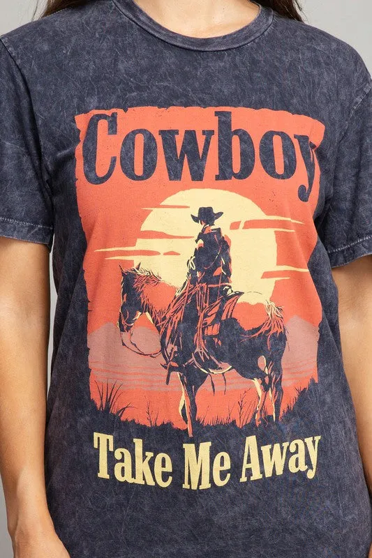 Cowboy Take Me Away Graphic Top