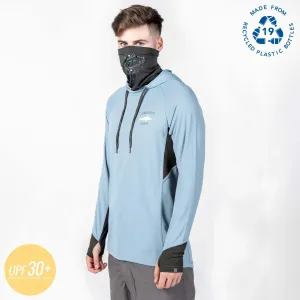 Desolve Fish Face Hoodie Stoneblue