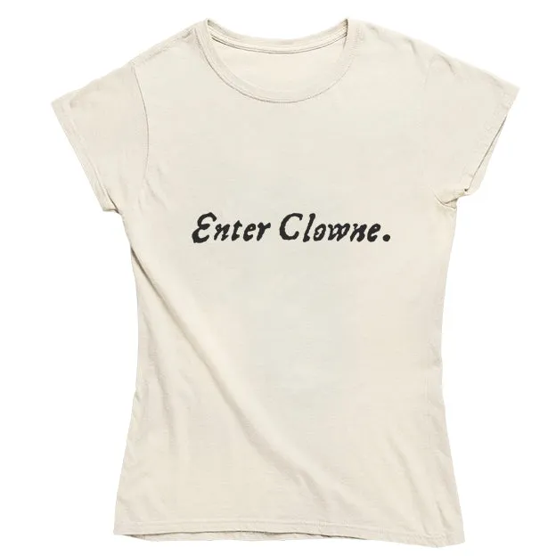 Clowne First Folio T-shirt in Parchment - Customizable Shapes and Styles