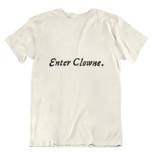 Clowne First Folio T-shirt in Parchment - Customizable Shapes and Styles