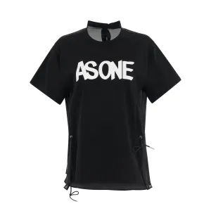 Eric Haze T-Shirt with Drawstring in Black