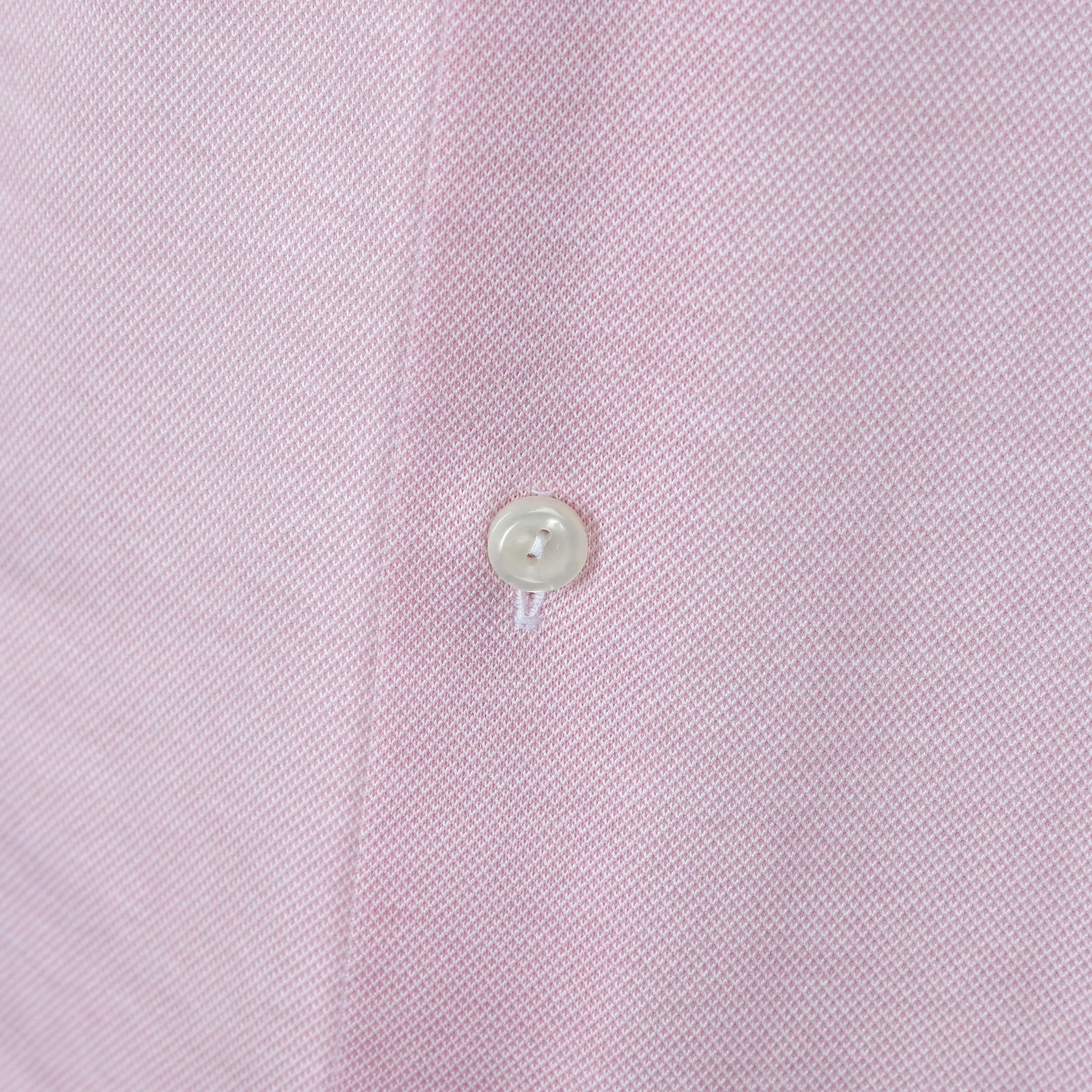 Eton Filo Di Scozia Oxford Pique Shirt in Pink