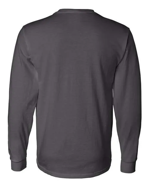 Fruit of the Loom Men's HD Cotton Long Sleeve T-Shirt