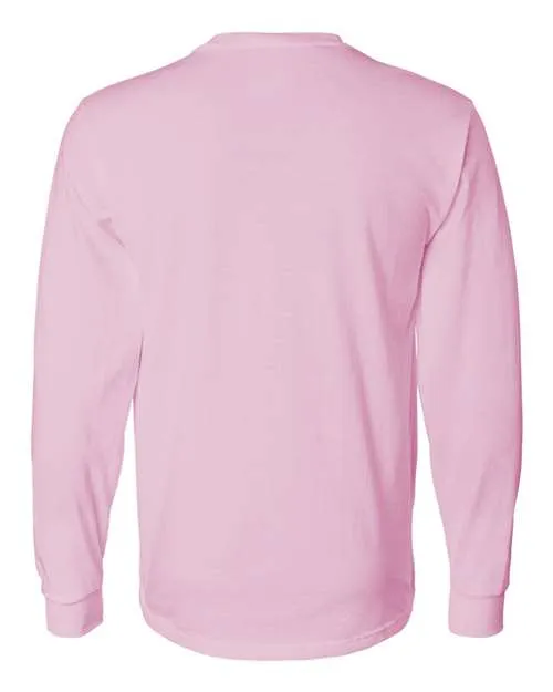 Fruit of the Loom Men's HD Cotton Long Sleeve T-Shirt