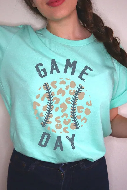 Gameday Leopard Baseball Tee