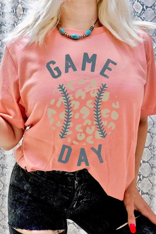 Gameday Leopard Baseball Tee