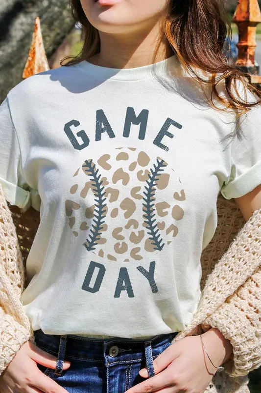 Gameday Leopard Baseball Tee