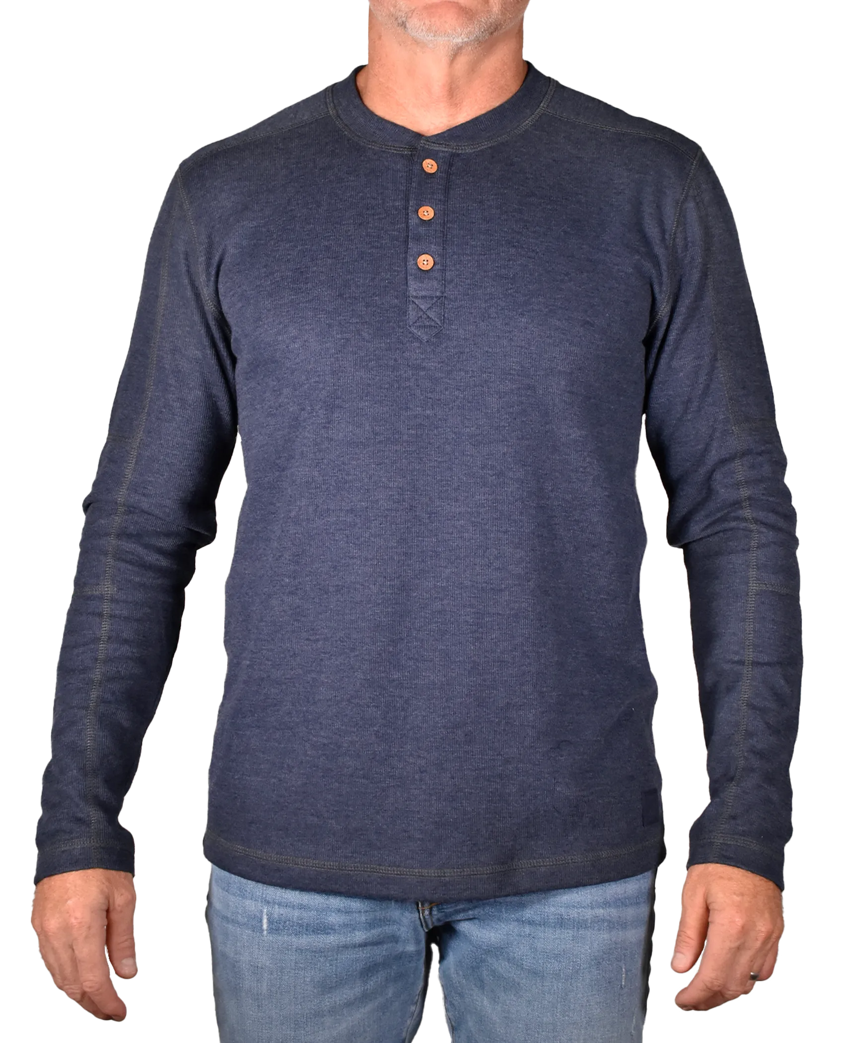 Heathered Rib Henley