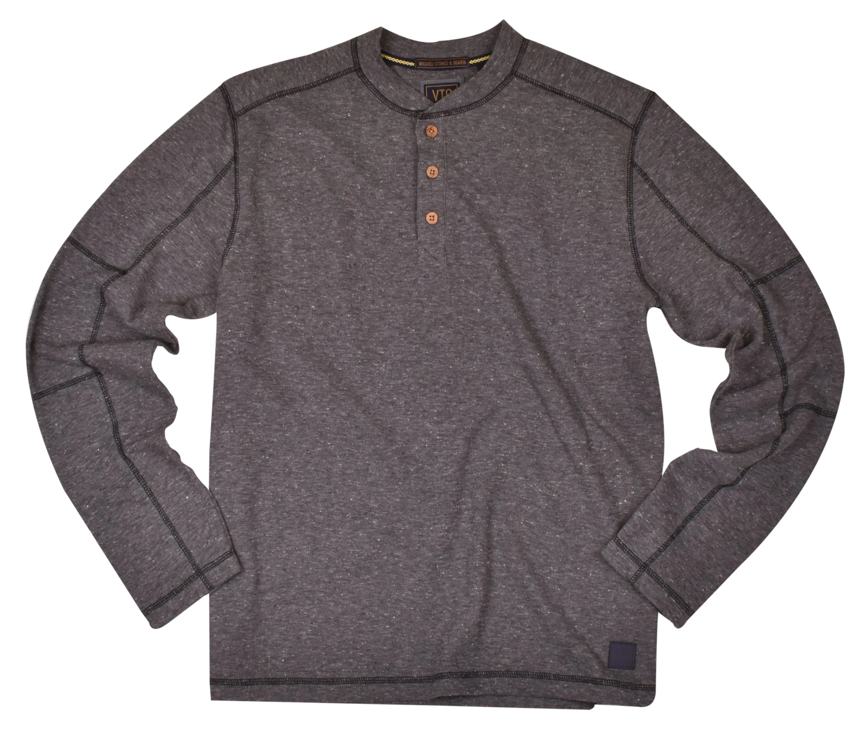 Heathered Rib Henley