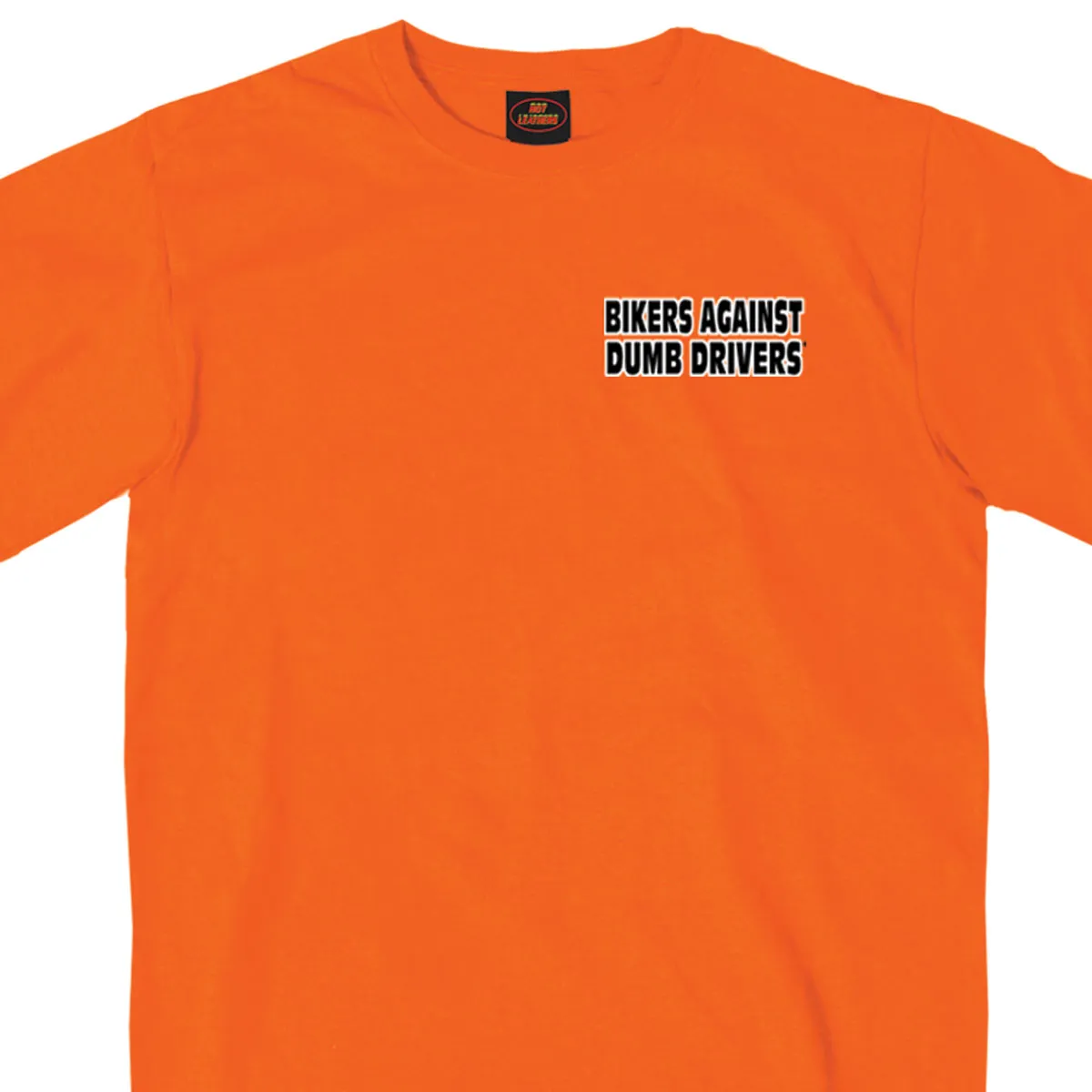 Hot Leathers GMD1090 Mens 'Can You See Me Now A***' Safety Orange T-Shirt