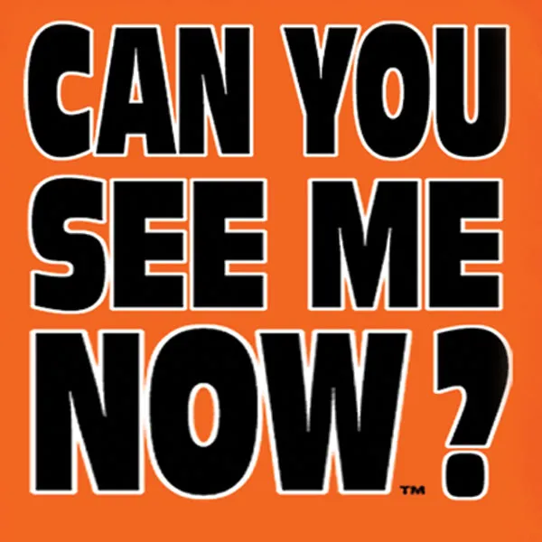 Hot Leathers GMD1091 Mens 'Can You See Me Now' Safety Orange T-Shirt