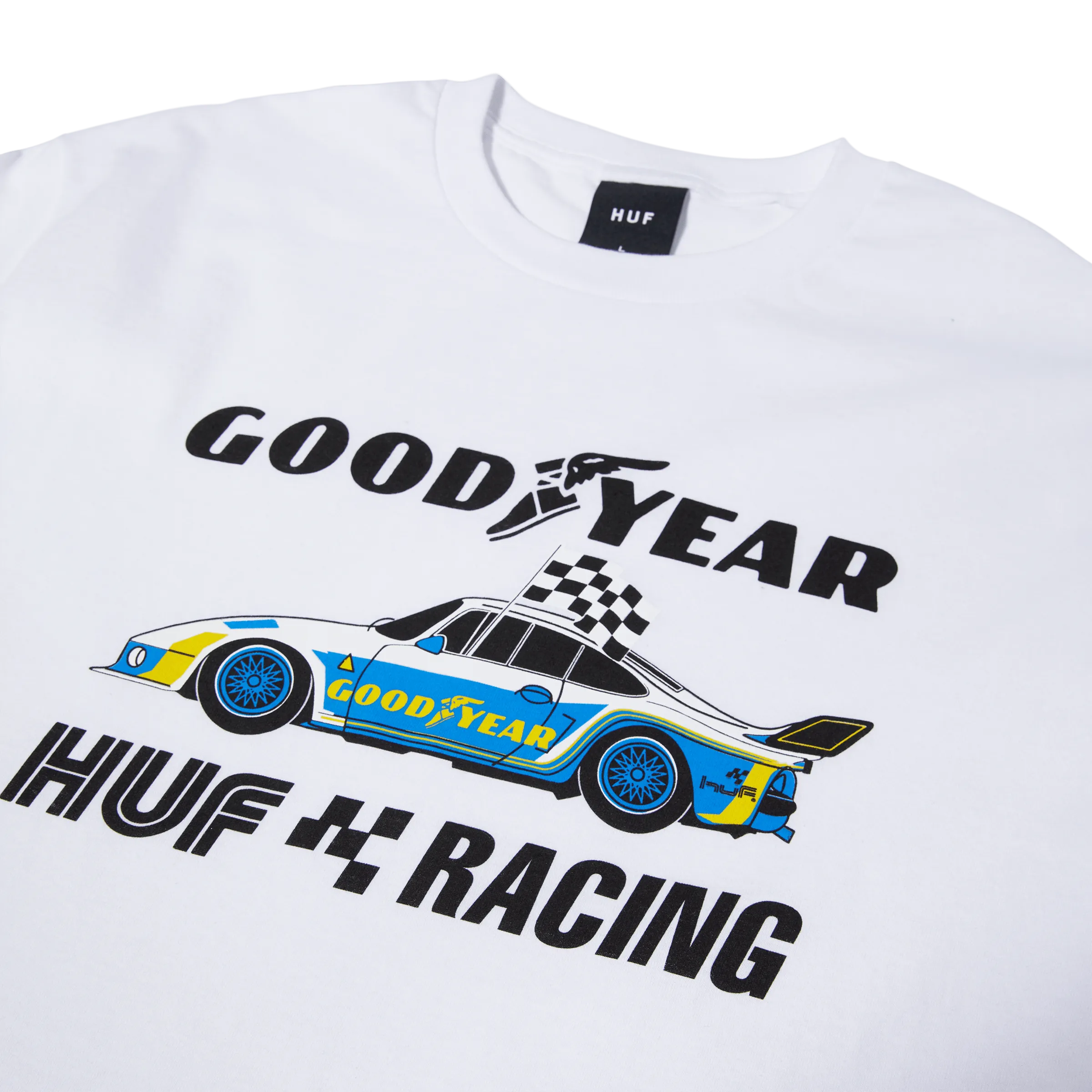 HUF x Goodyear Checkered Flag T-Shirt