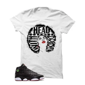 Jordan 13 Playoffs White T Shirt (Head High)