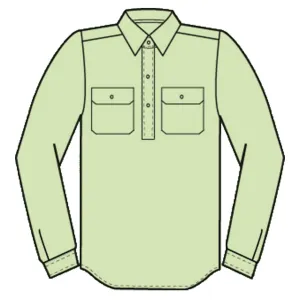 Just Country Jahna Boys Lachlan Ladies Work Shirt - Sage