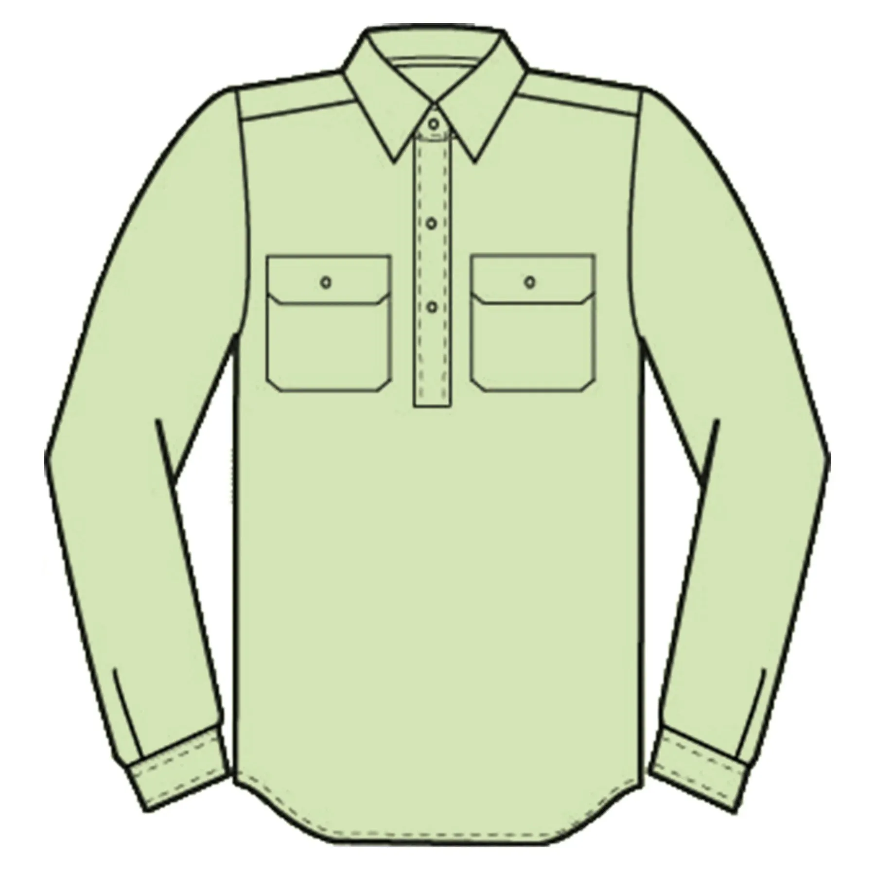 Just Country Jahna Boys Lachlan Ladies Work Shirt - Sage