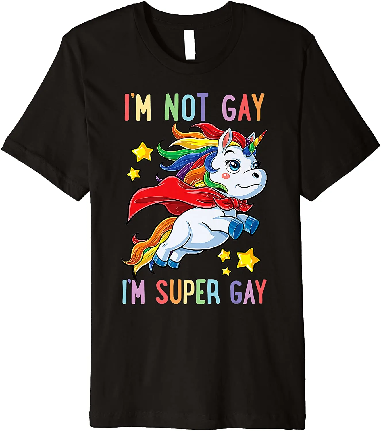 LGBTQ Unicorn T Shirt For Gay, Super Gay Pride LGBT Ally Rainbow Pride Shirts