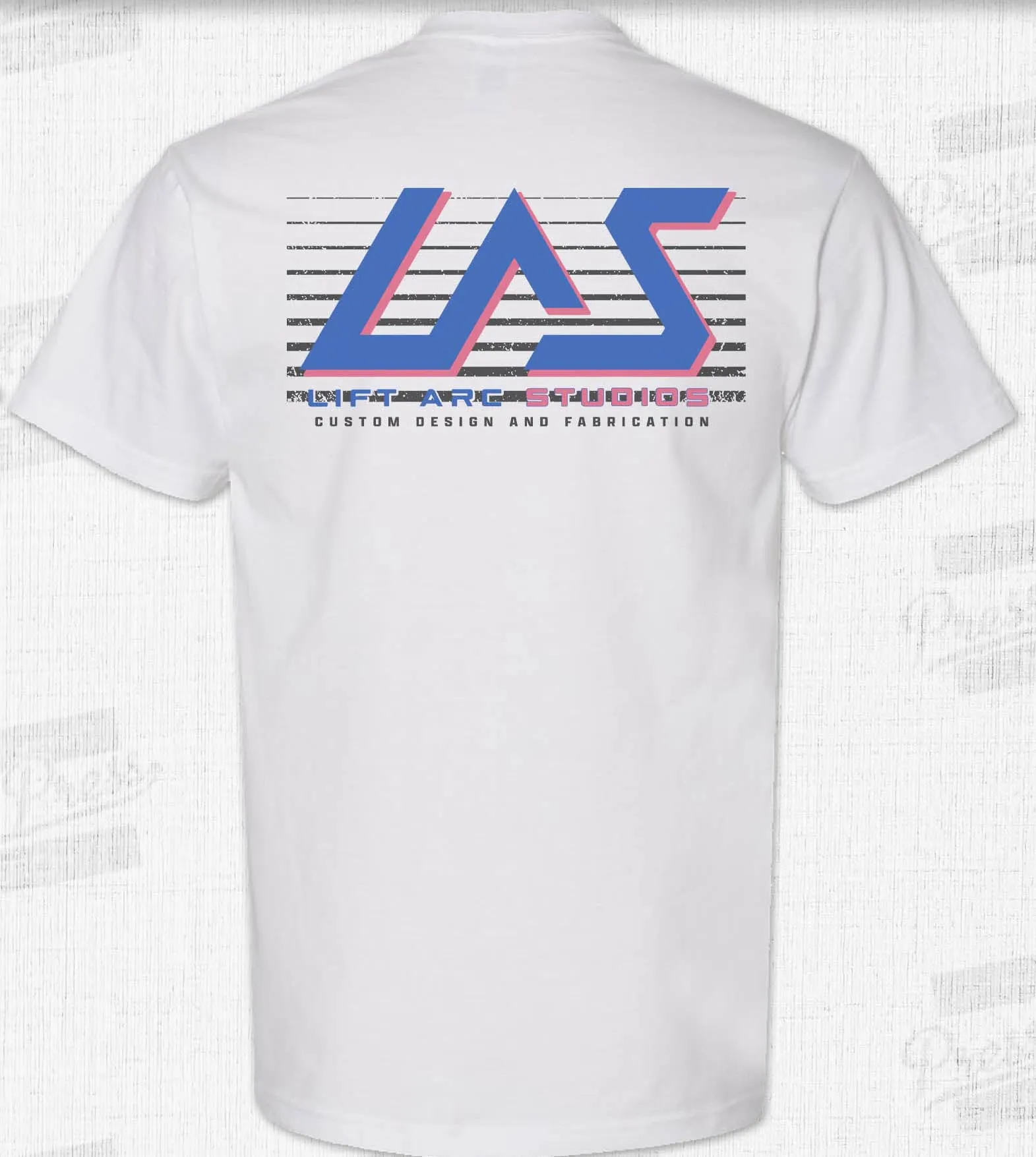 Lift Arc Studios - White LAS Throwback Logo T Shirt