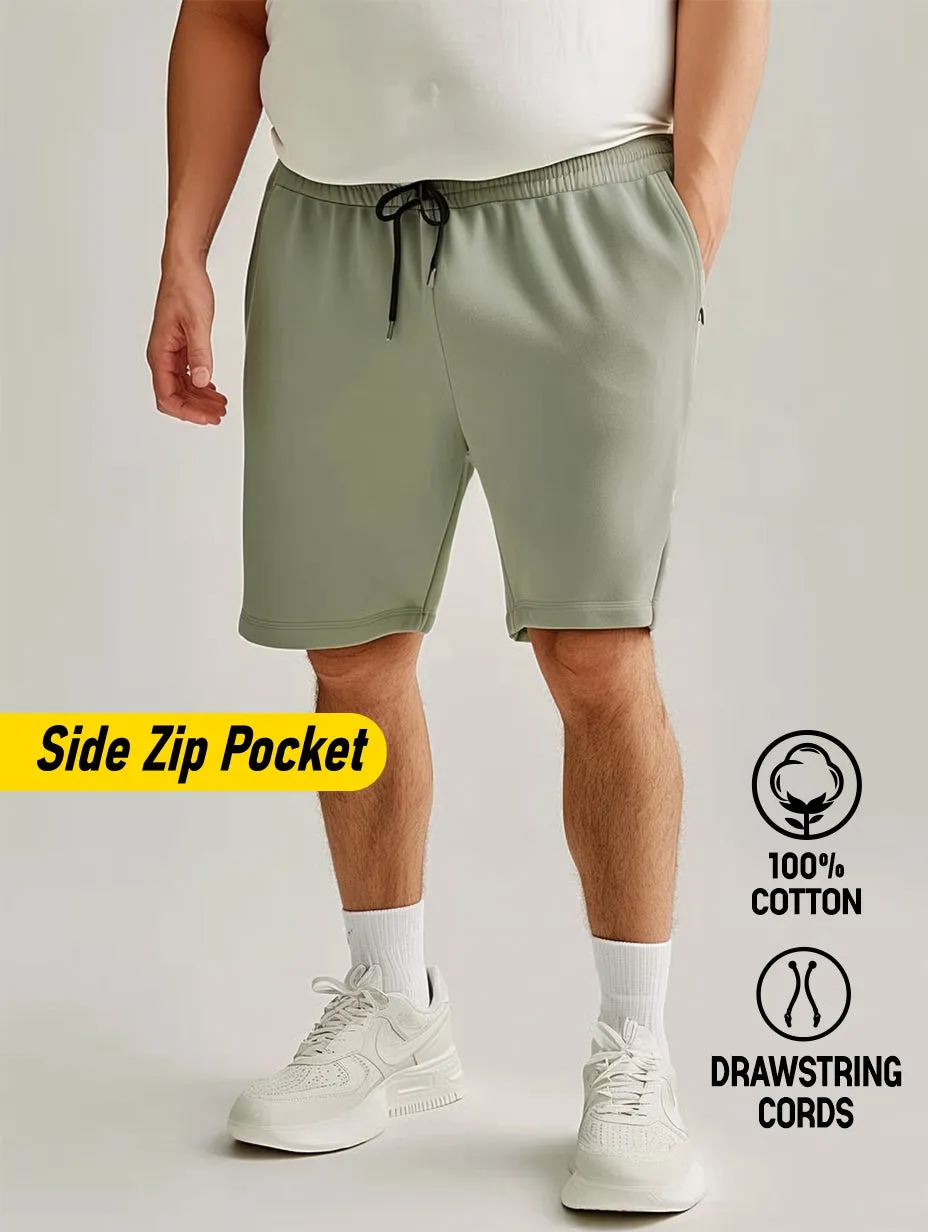 Lightweight Breathable Cotton Plus Size Shorts