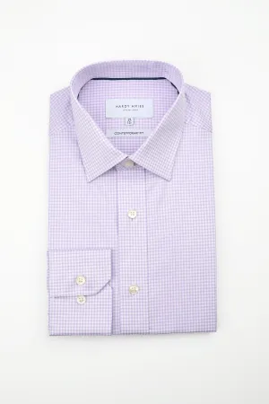 Lilac Check Shirt (Contemporary Fit)