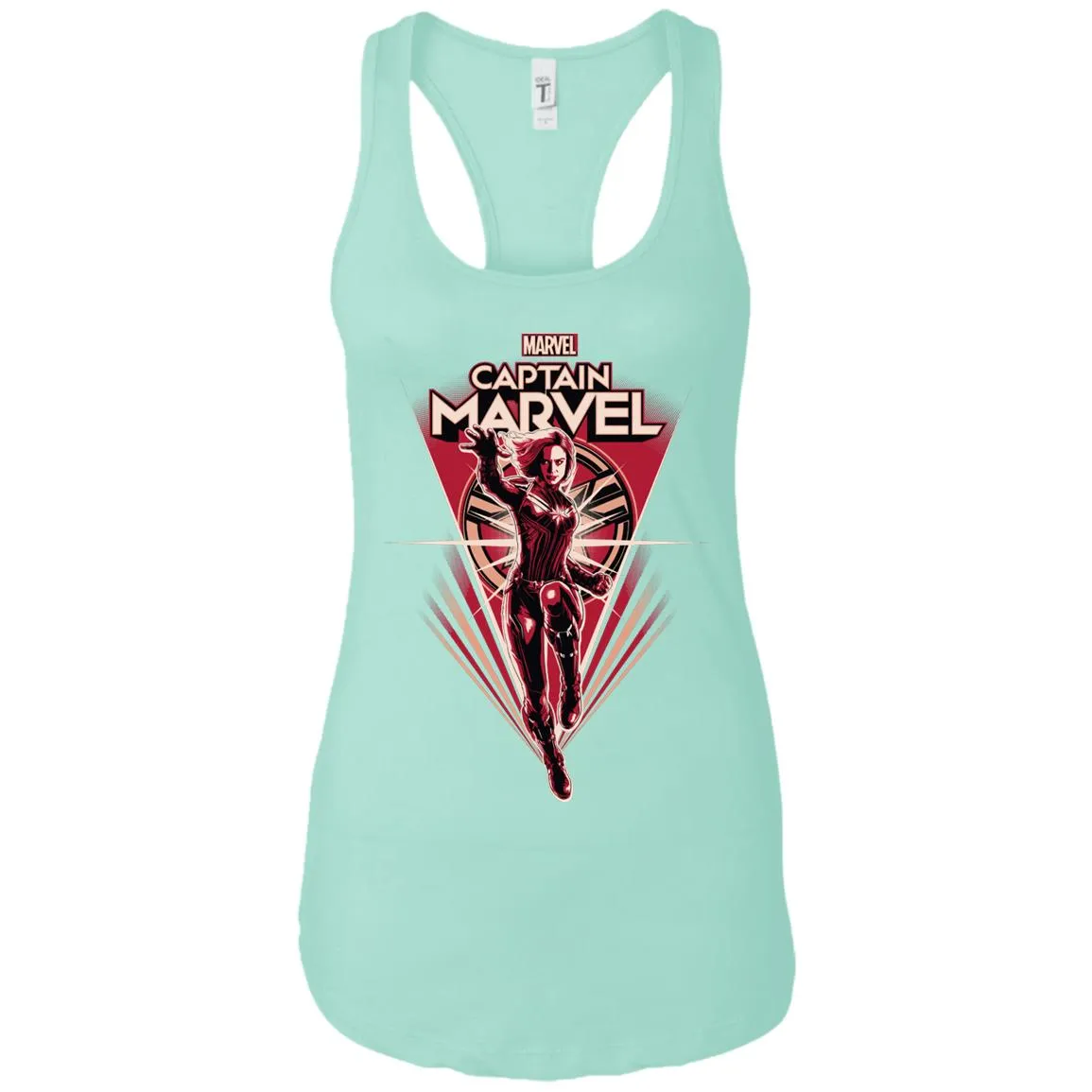 Marvel Captain Marvel Retro Style Flight Women Tank Top