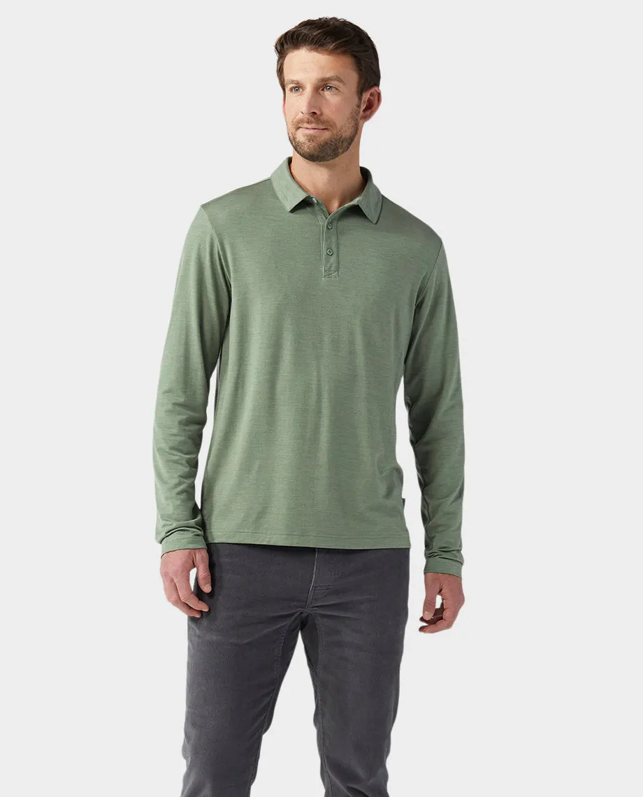 Men's Alpin Lightweight Merino Polo LS