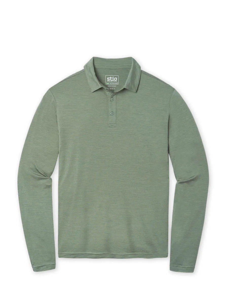 Men's Alpin Lightweight Merino Polo LS