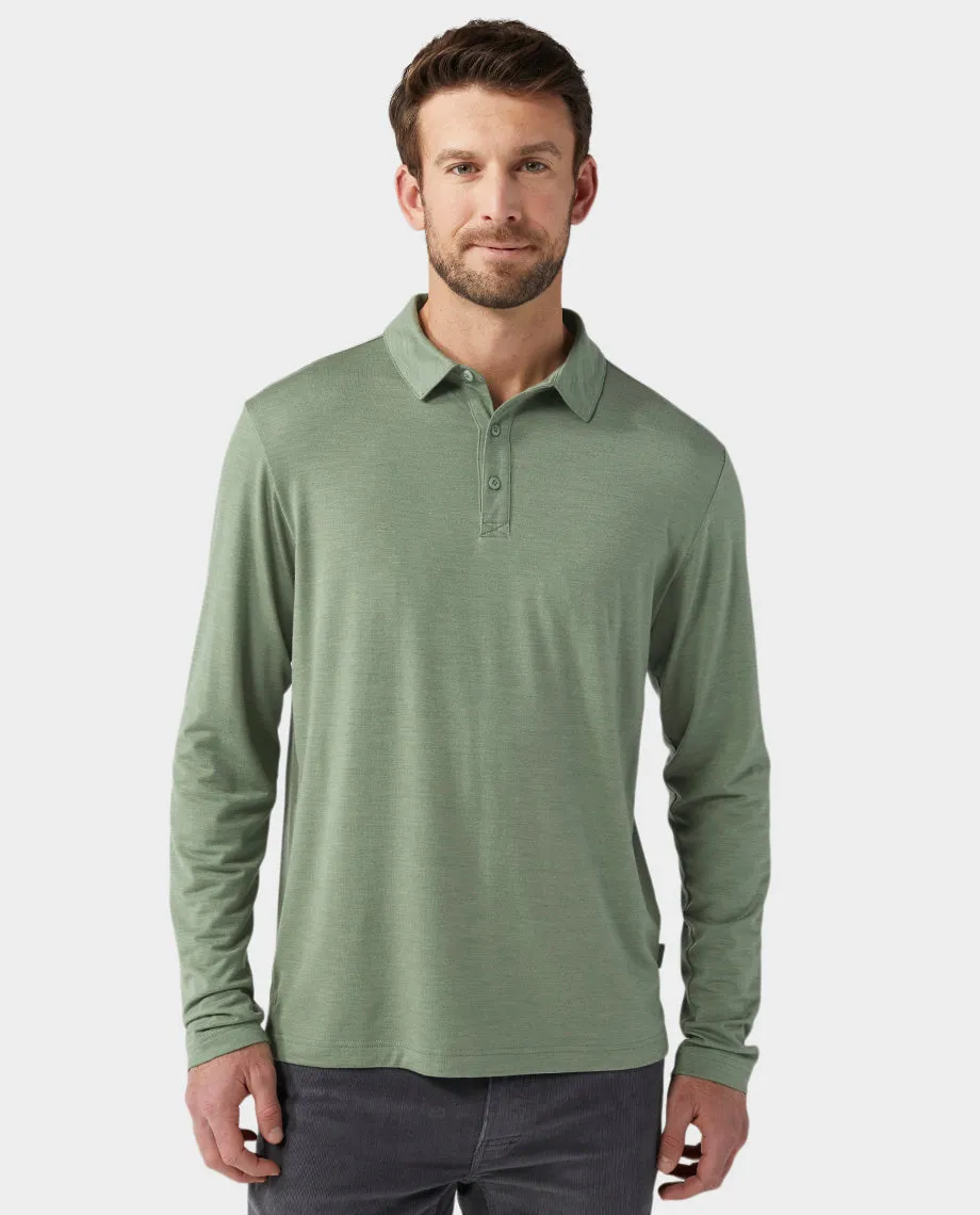 Men's Alpin Lightweight Merino Polo LS