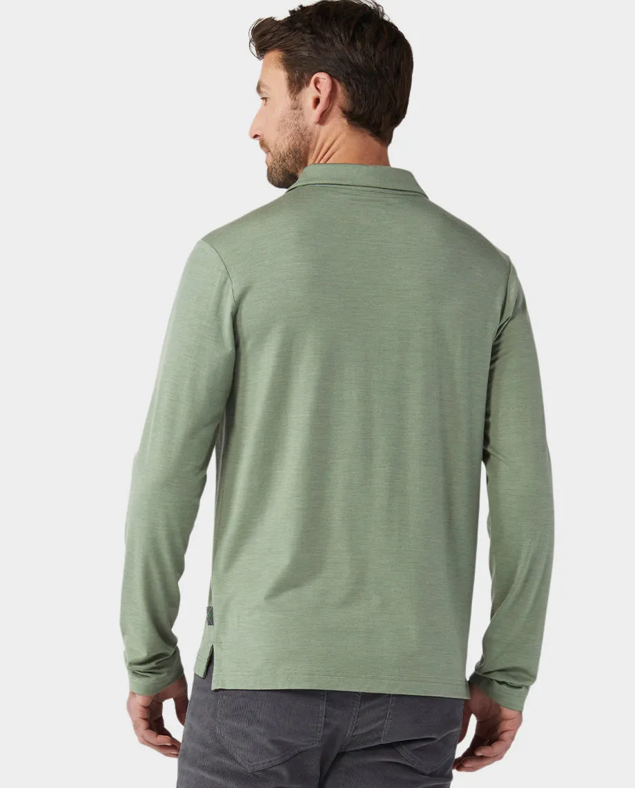 Men's Alpin Lightweight Merino Polo LS