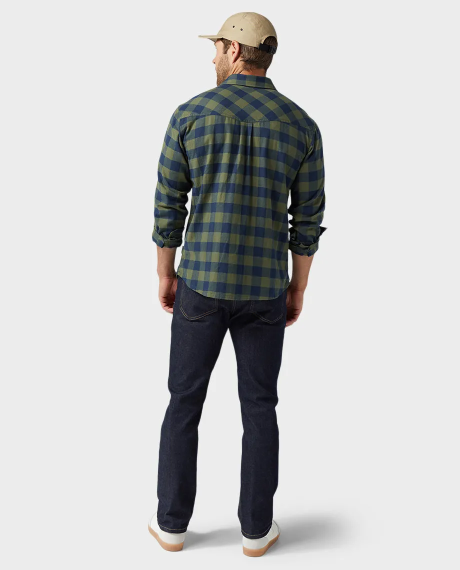 Men's Miter Stretch Lightweight Flannel Shirt