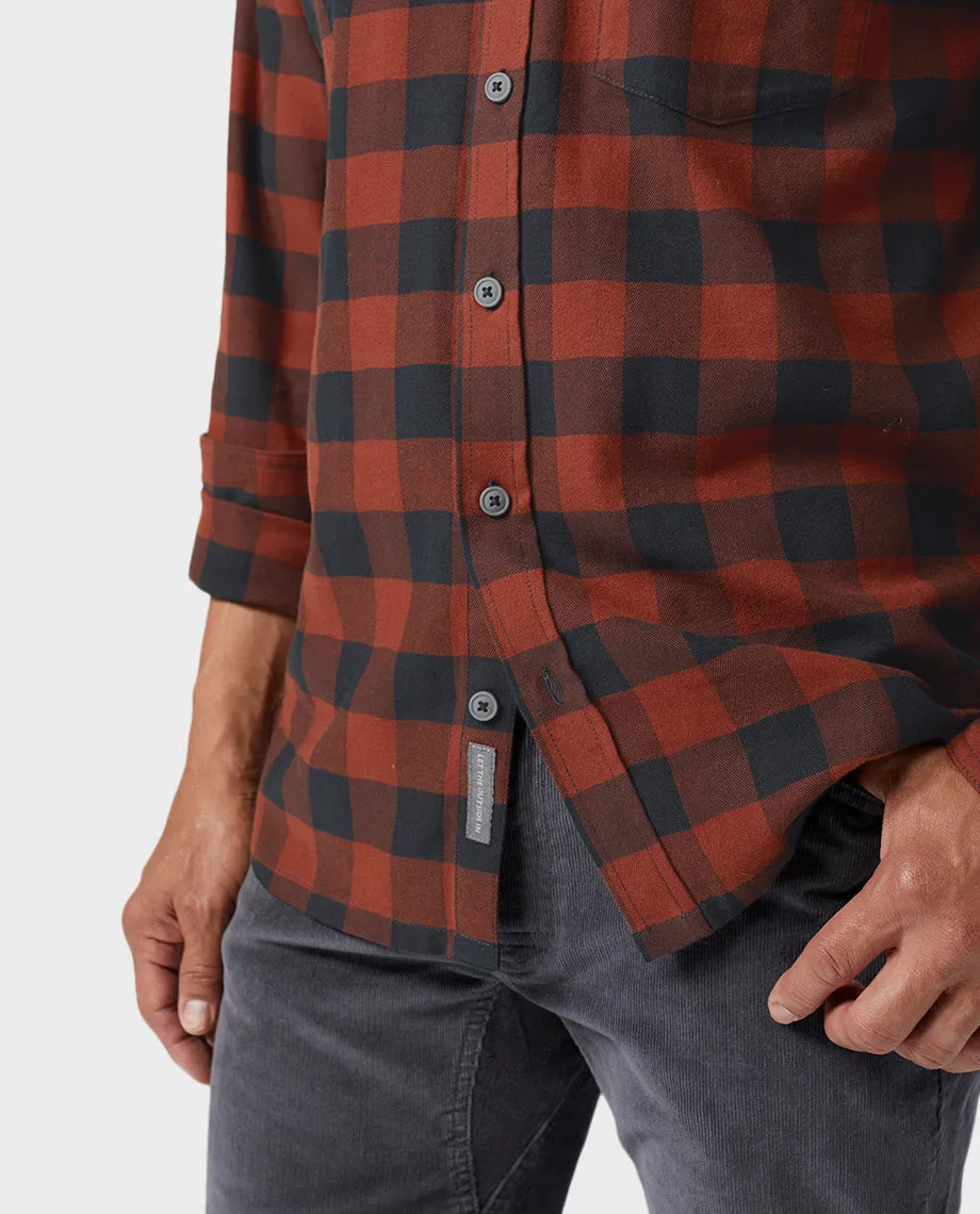 Men's Miter Stretch Lightweight Flannel Shirt