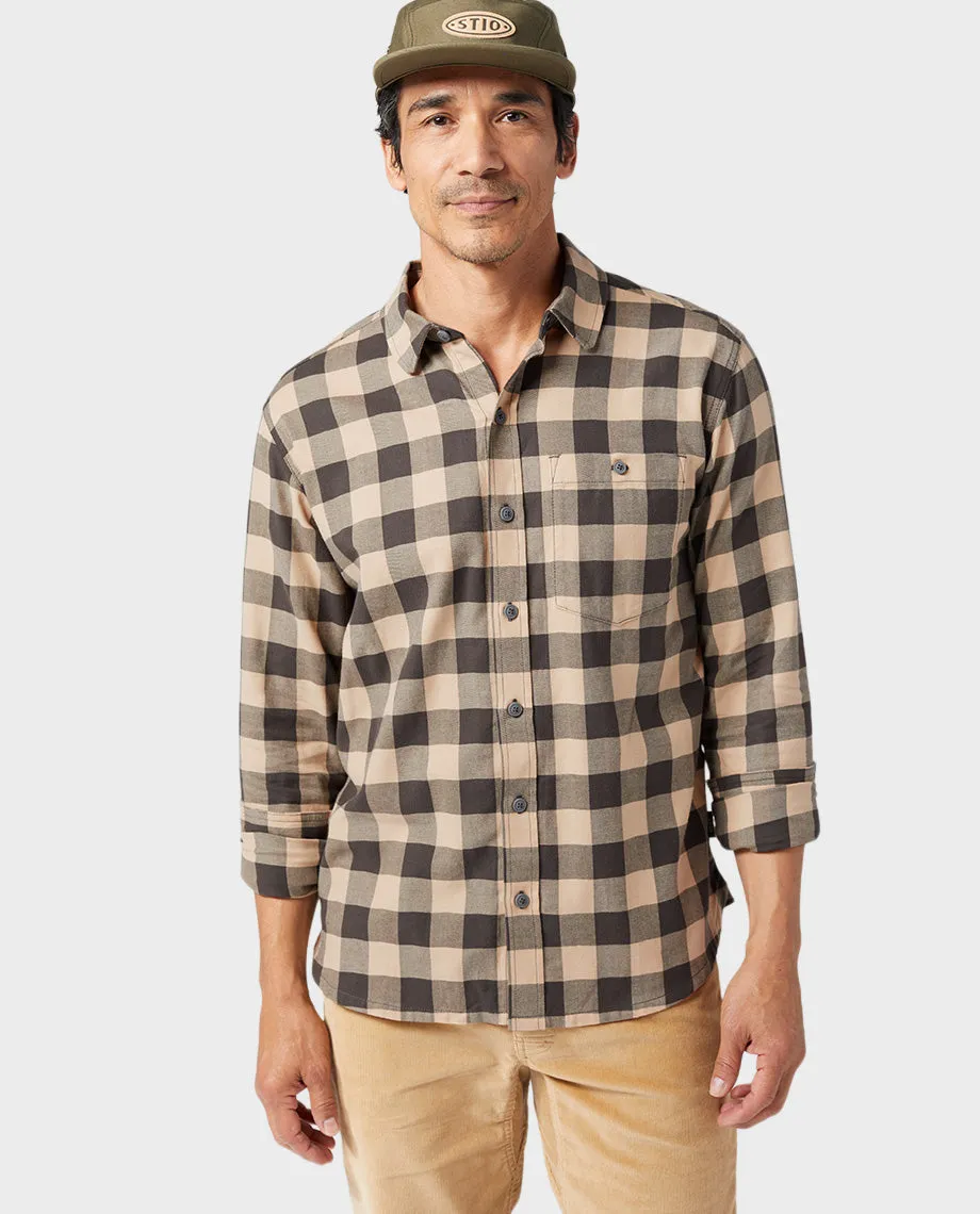 Men's Miter Stretch Lightweight Flannel Shirt