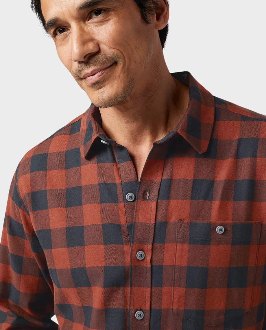 Men's Miter Stretch Lightweight Flannel Shirt