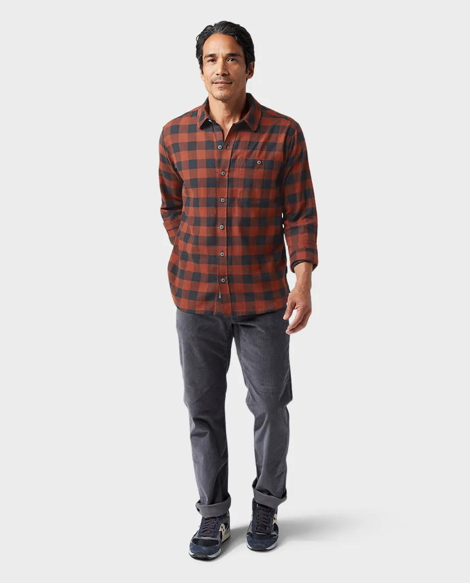 Men's Miter Stretch Lightweight Flannel Shirt