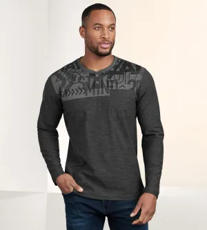 Modern Fit Long Sleeve Henley Knit