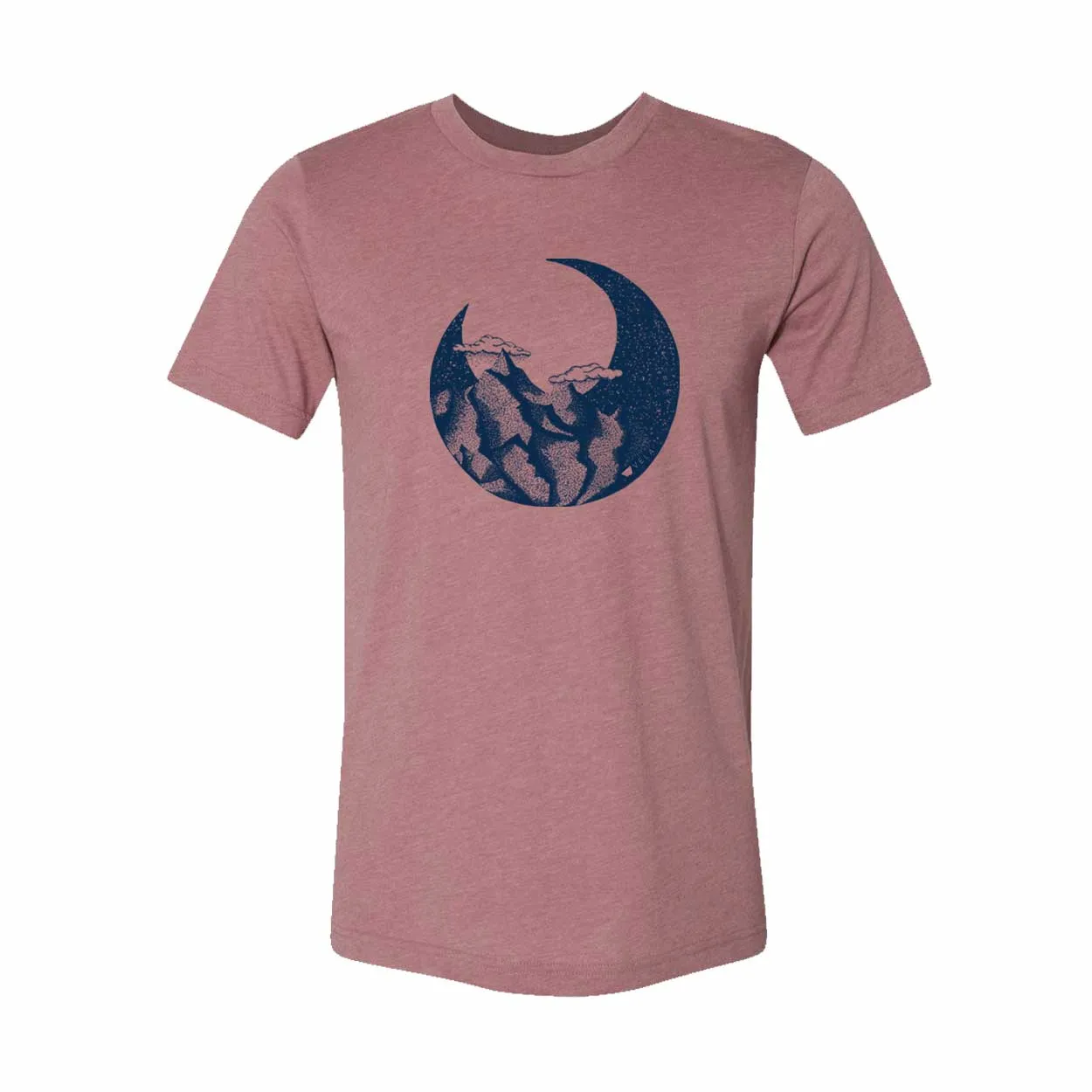 Moon Mountain Shirt - Navy & Mauve