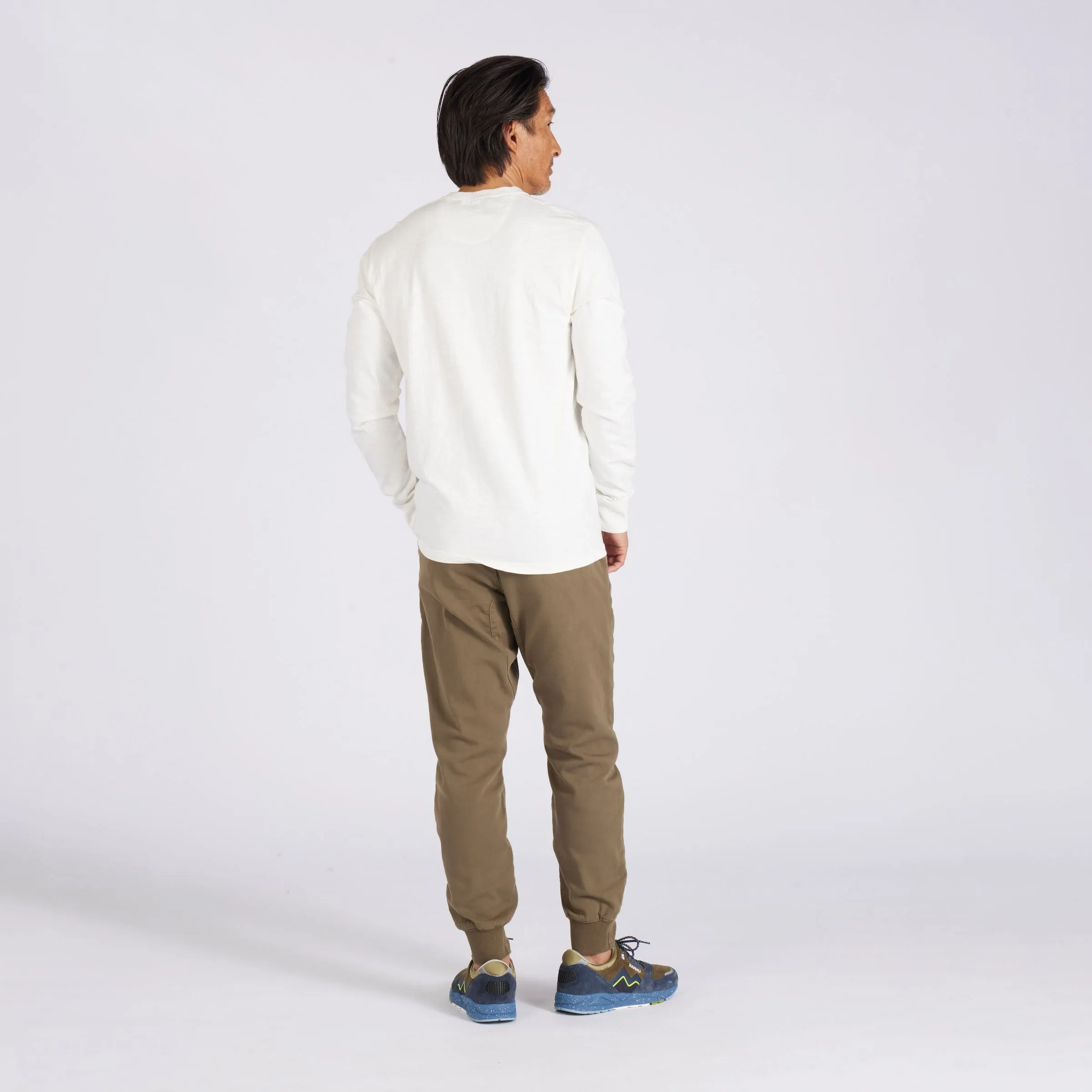 New Cooper Garment Dyed Henley - White