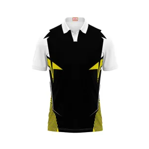 Next Print Customized Polo Neck White Jersey NPTS92